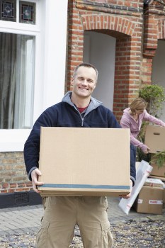 Removal van ready for a local move in West Hampstead