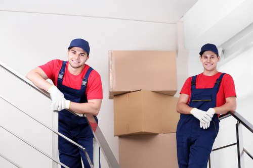 Removals team helping with a home move in West Hampstead