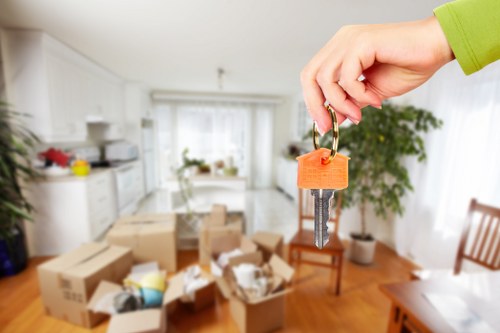 Removal team helping with a West Hampstead home move