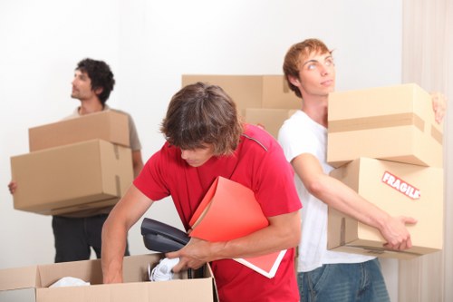 Furniture being handled carefully during a local house move