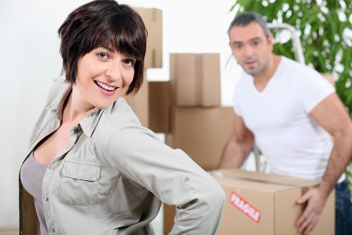 Professional movers loading a van for a West Hampstead relocation