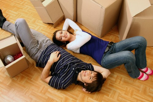 Packing and loading furniture for a West Hampstead home move